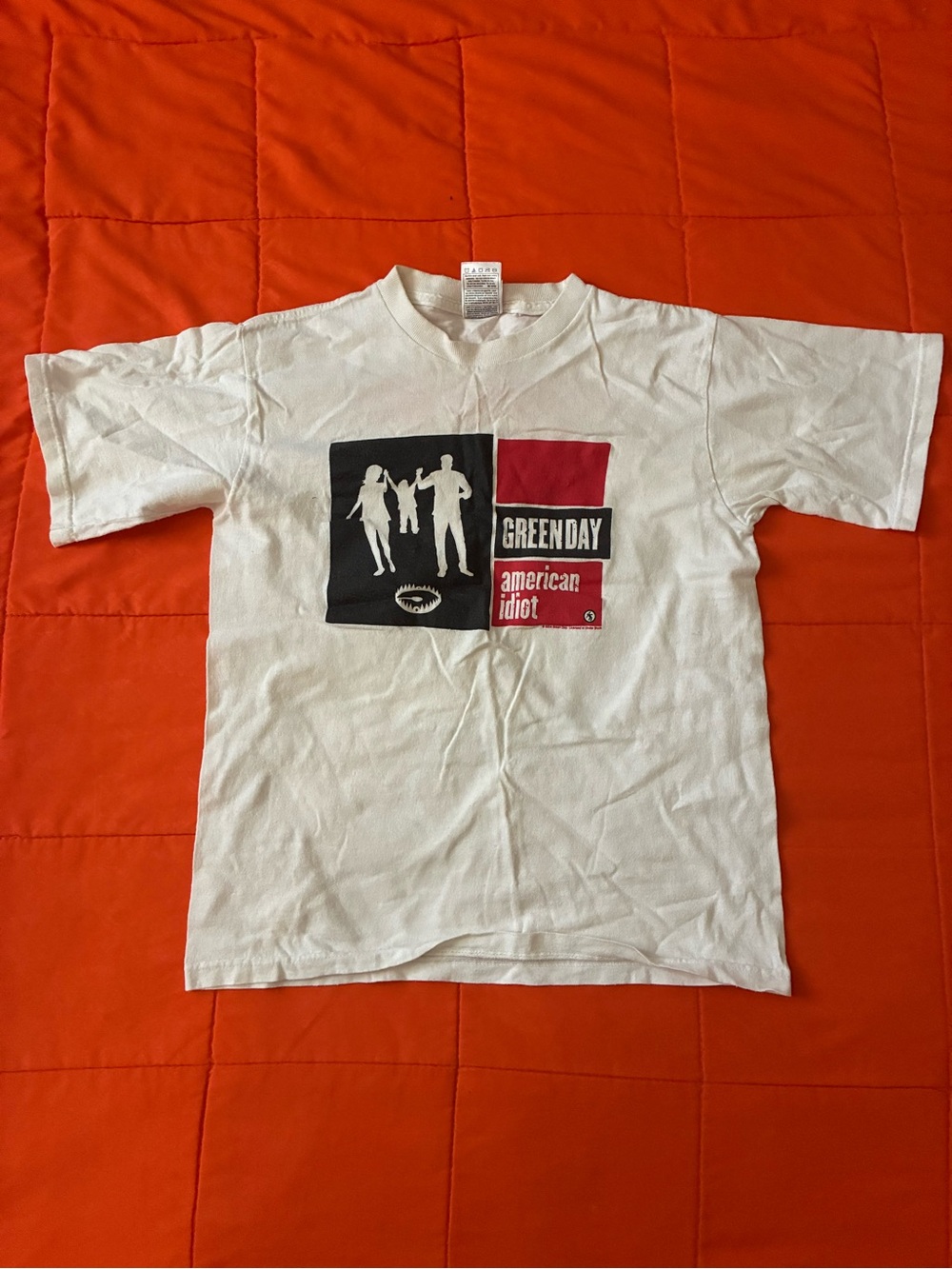 Vintage Green Day American Idiot 2004 Tour T-Shirt Band Tee XL FOTL White